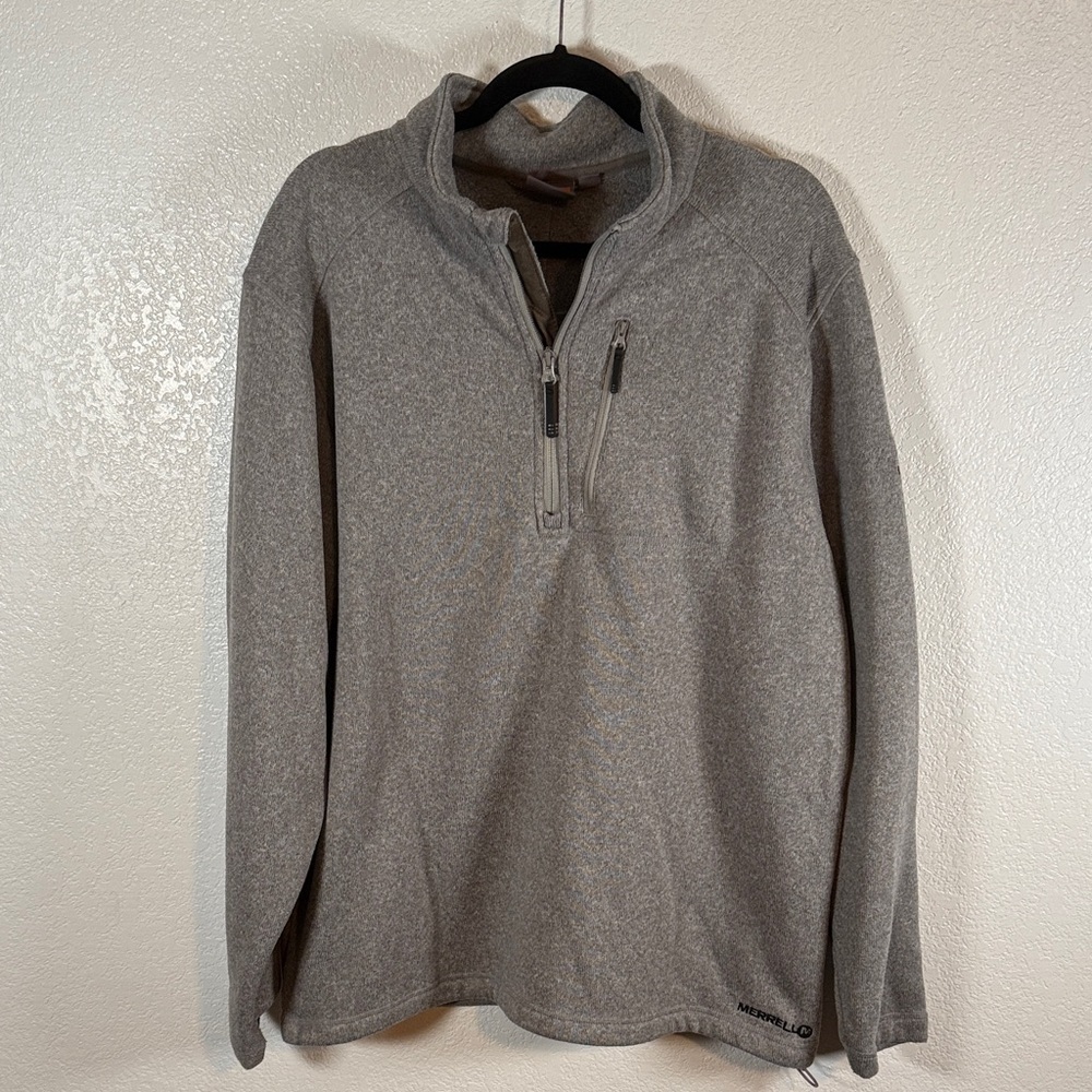 Merrell Gray 1/4 Zip Sweater Fleece Outdoor Classic Size XXL